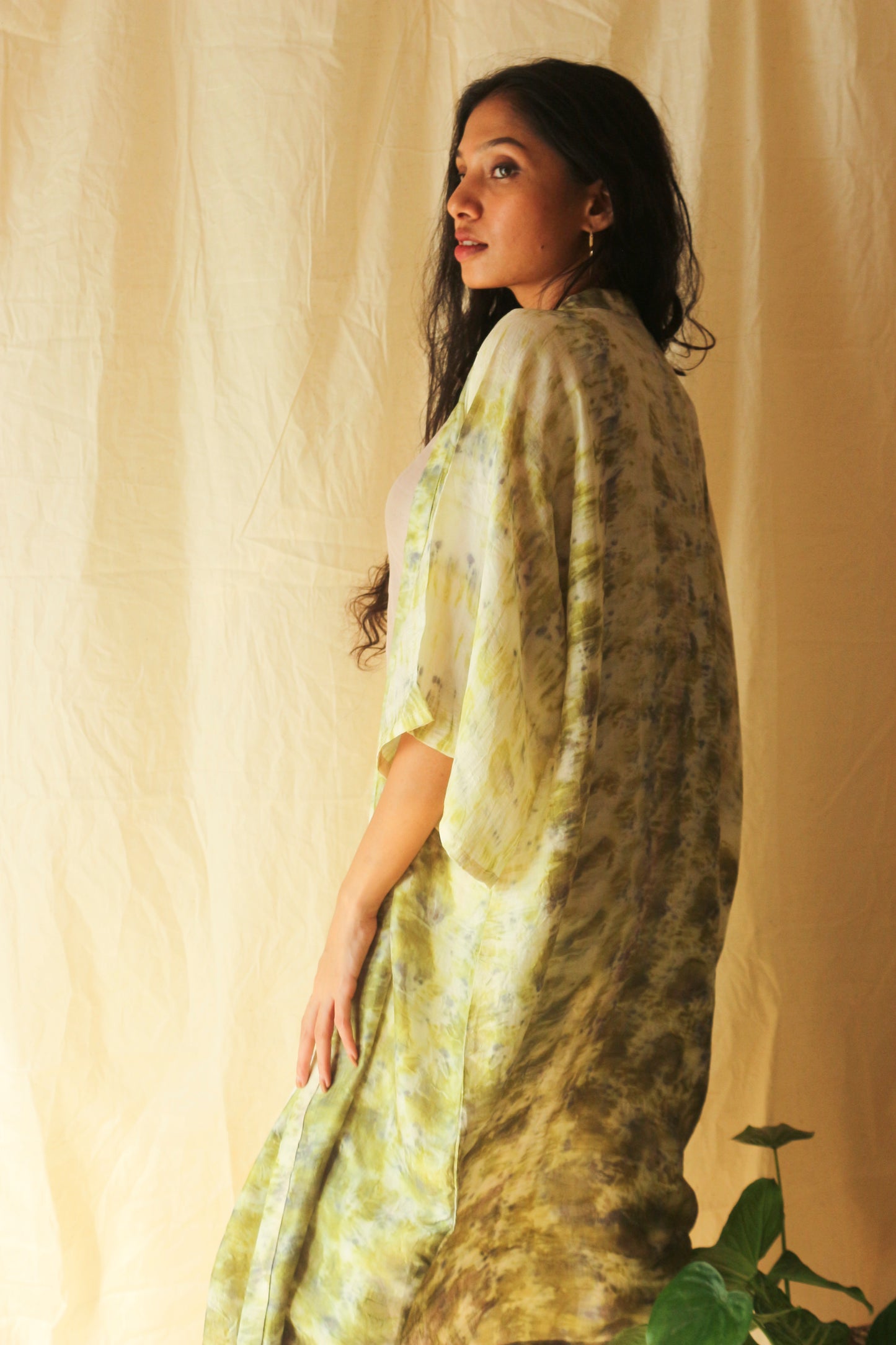 Hibiscus Silk Kimono