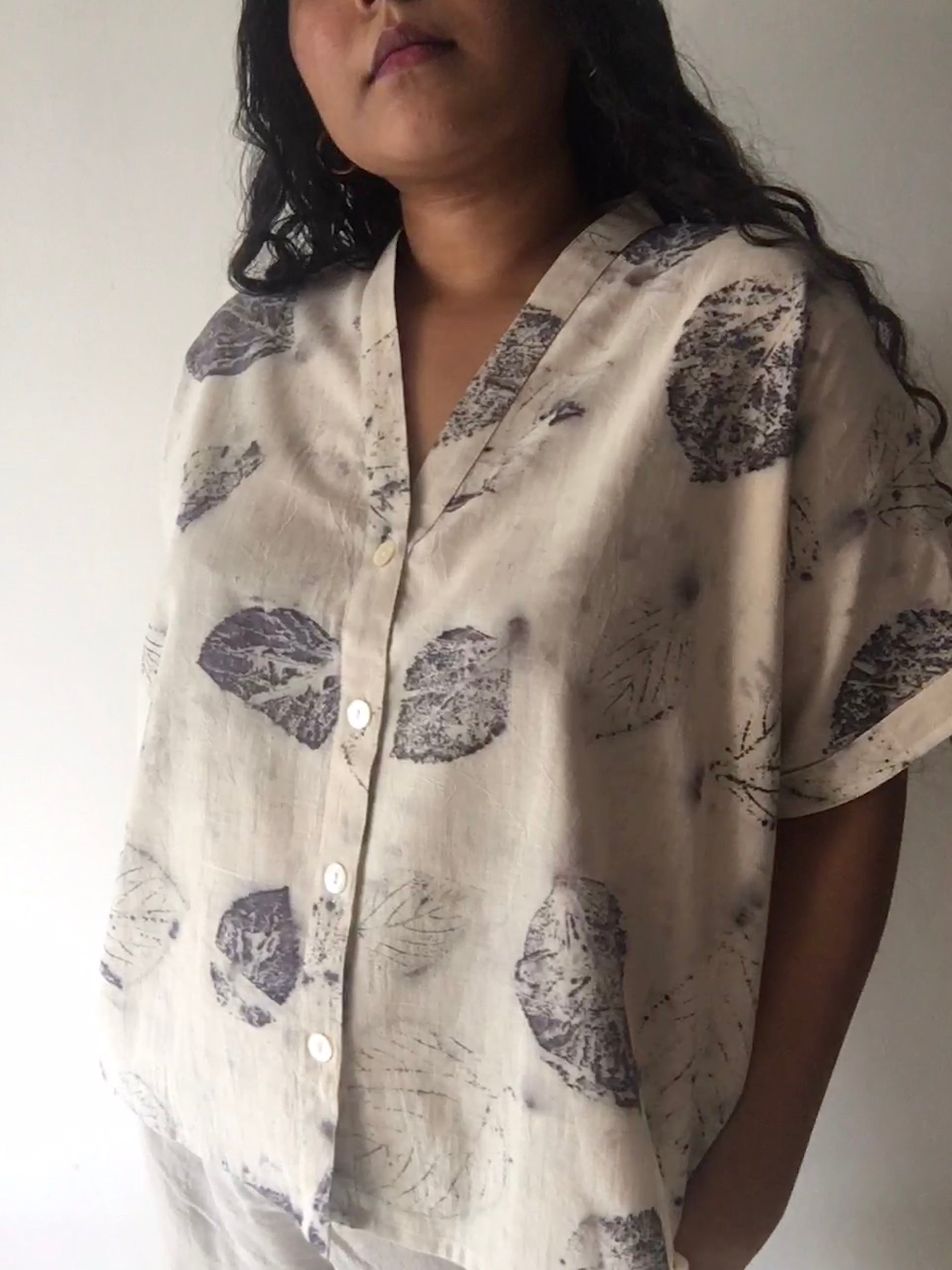 Garden Cotton Kimono Shirt
