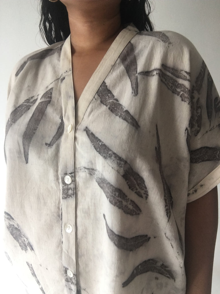 Eucalyptus Cotton Kimono Shirt
