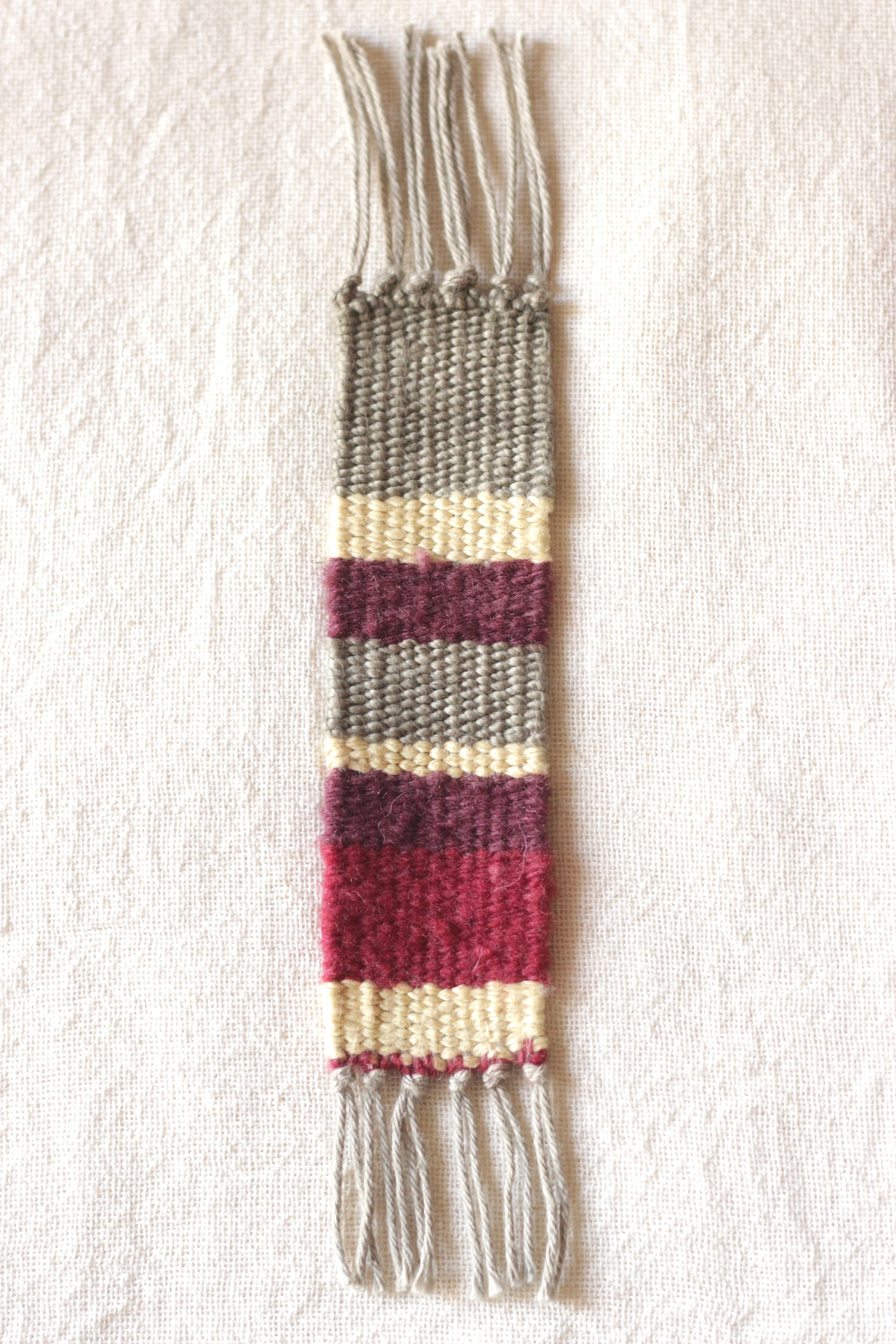 Handwoven Bookmark - Marigold & Lac