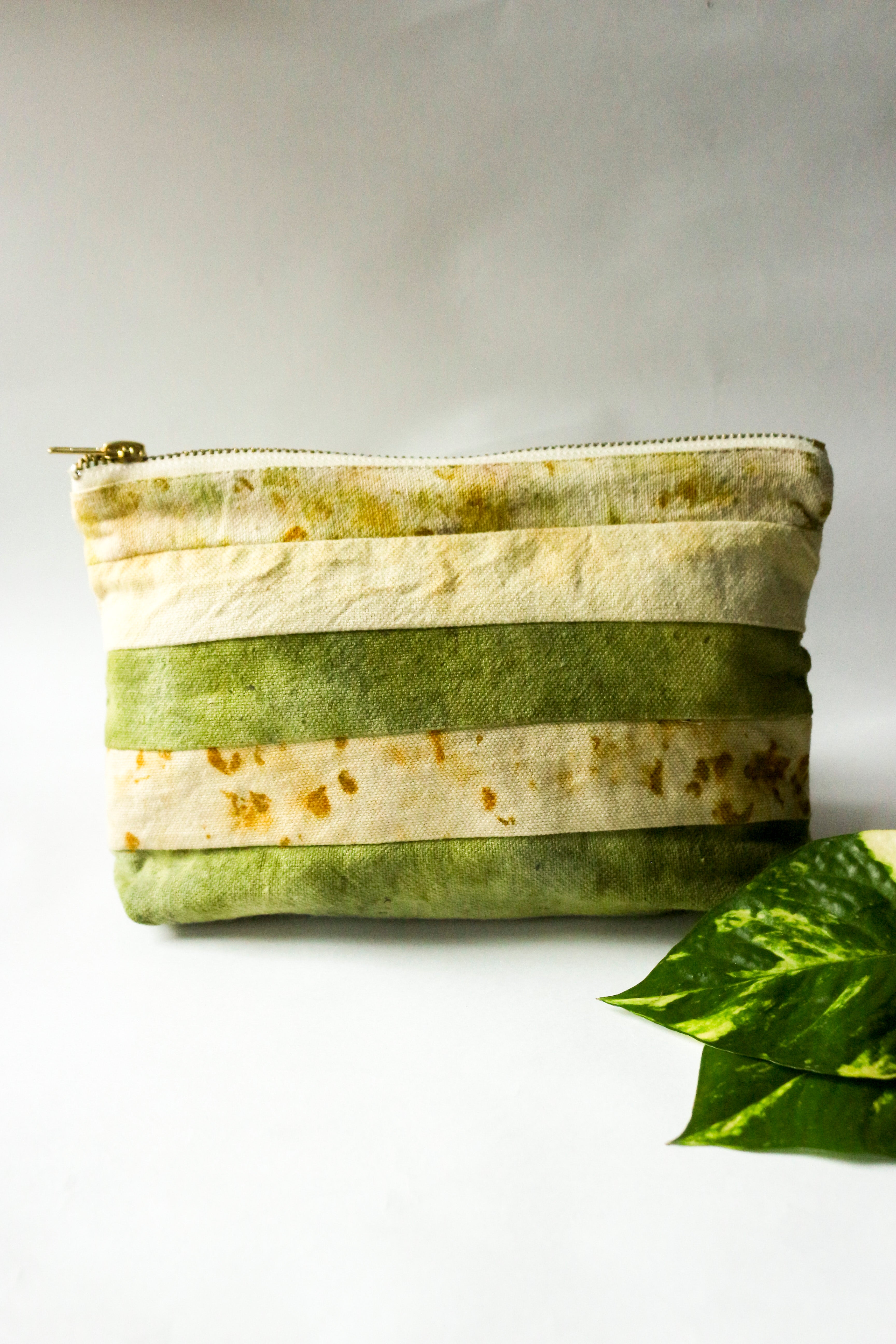 Green & Yellow Fabric Waste Pouch