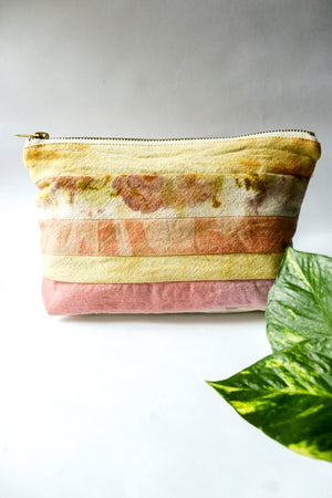 Pink & Yellow Fabric Waste Pouch