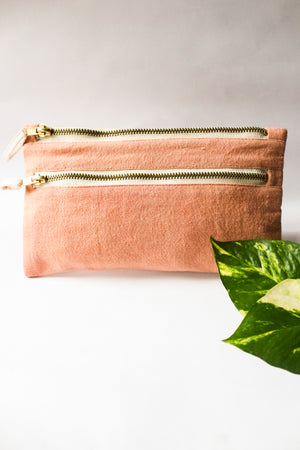 Peepal Double Zip Pouch