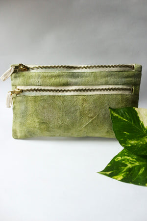 Hibiscus Double Zip Pouch