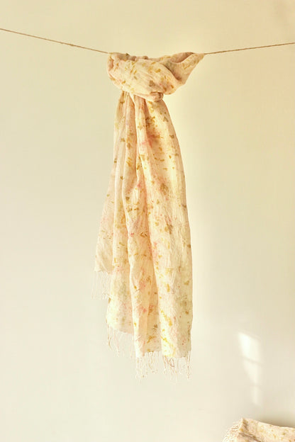 Floral Cotton & Silk Scarf